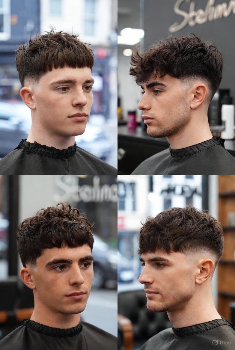 Natural texture men's haircut at Stelimolloy Barbers Belfast